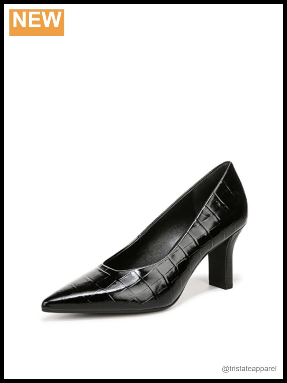 Leather Pointed Toe Stiletto Pump Slip On Dress Shoe